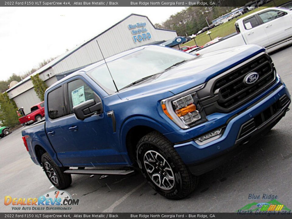 2022 Ford F150 XLT SuperCrew 4x4 Atlas Blue Metallic / Black Photo #28