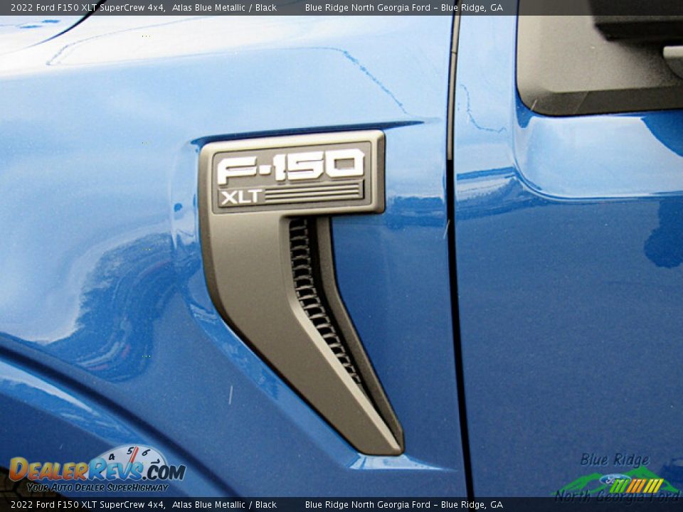 2022 Ford F150 XLT SuperCrew 4x4 Atlas Blue Metallic / Black Photo #31