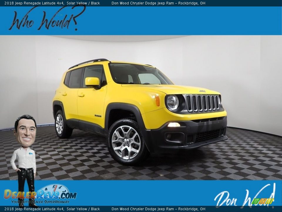 2018 Jeep Renegade Latitude 4x4 Solar Yellow / Black Photo #1