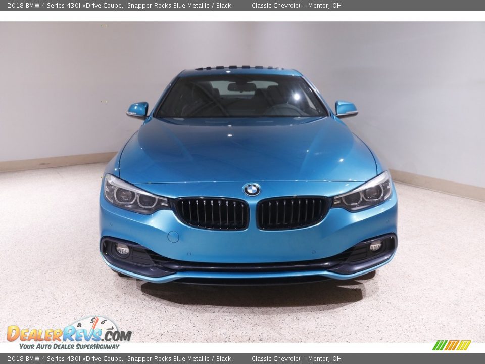 2018 BMW 4 Series 430i xDrive Coupe Snapper Rocks Blue Metallic / Black Photo #2