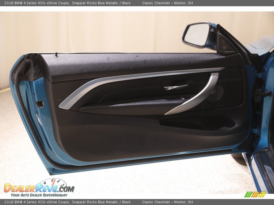 2018 BMW 4 Series 430i xDrive Coupe Snapper Rocks Blue Metallic / Black Photo #4