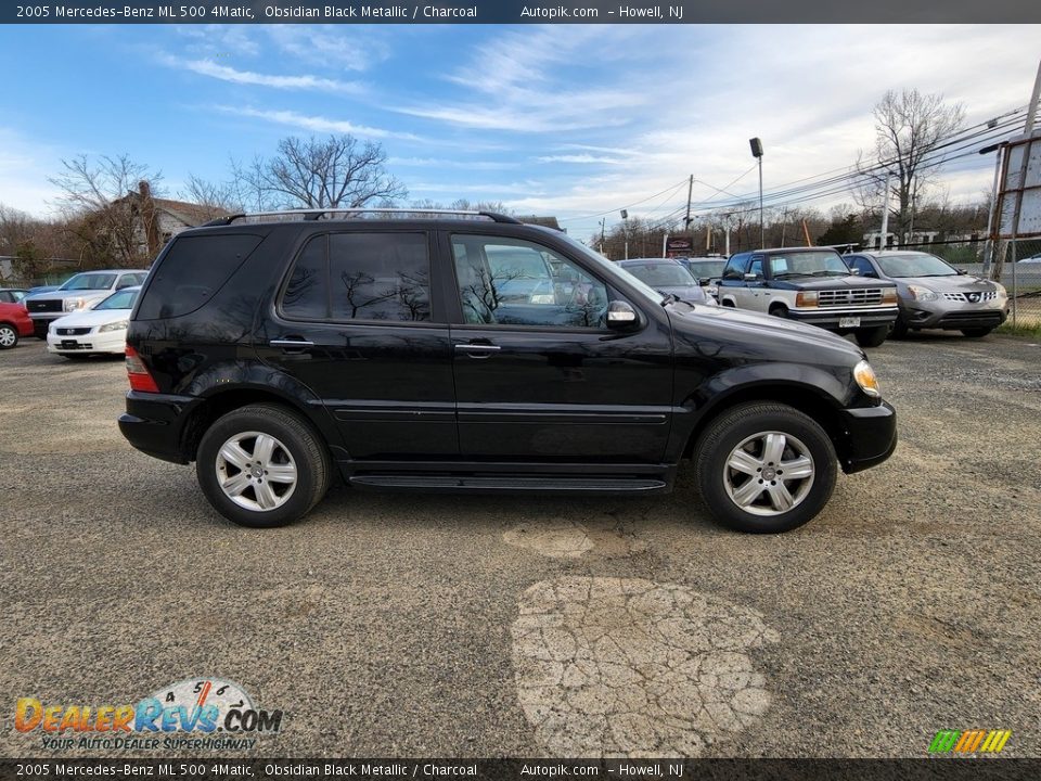 2005 Mercedes-Benz ML 500 4Matic Obsidian Black Metallic / Charcoal Photo #3