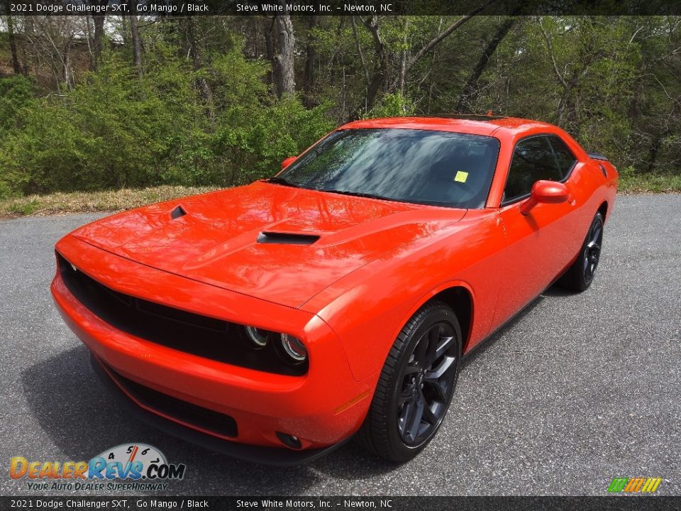 2021 Dodge Challenger SXT Go Mango / Black Photo #3