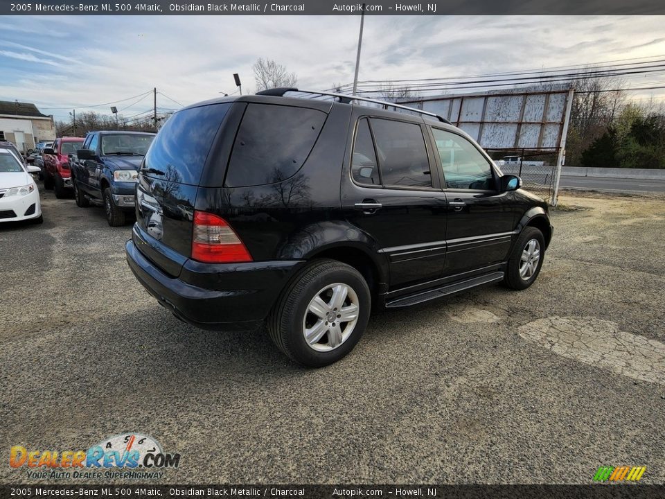 2005 Mercedes-Benz ML 500 4Matic Obsidian Black Metallic / Charcoal Photo #4