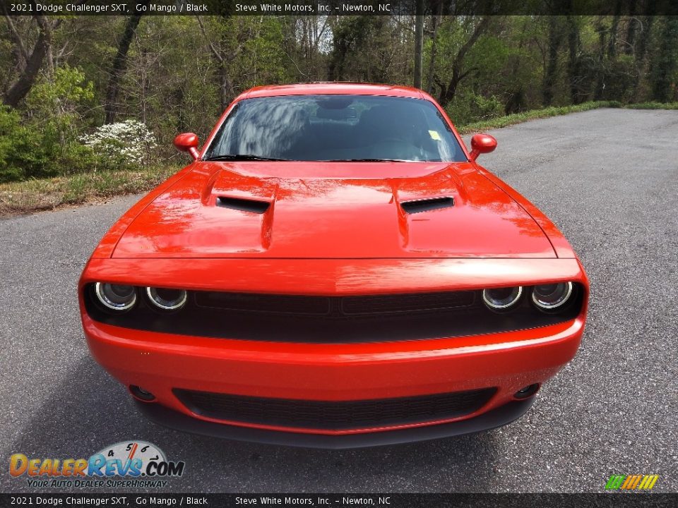 2021 Dodge Challenger SXT Go Mango / Black Photo #4