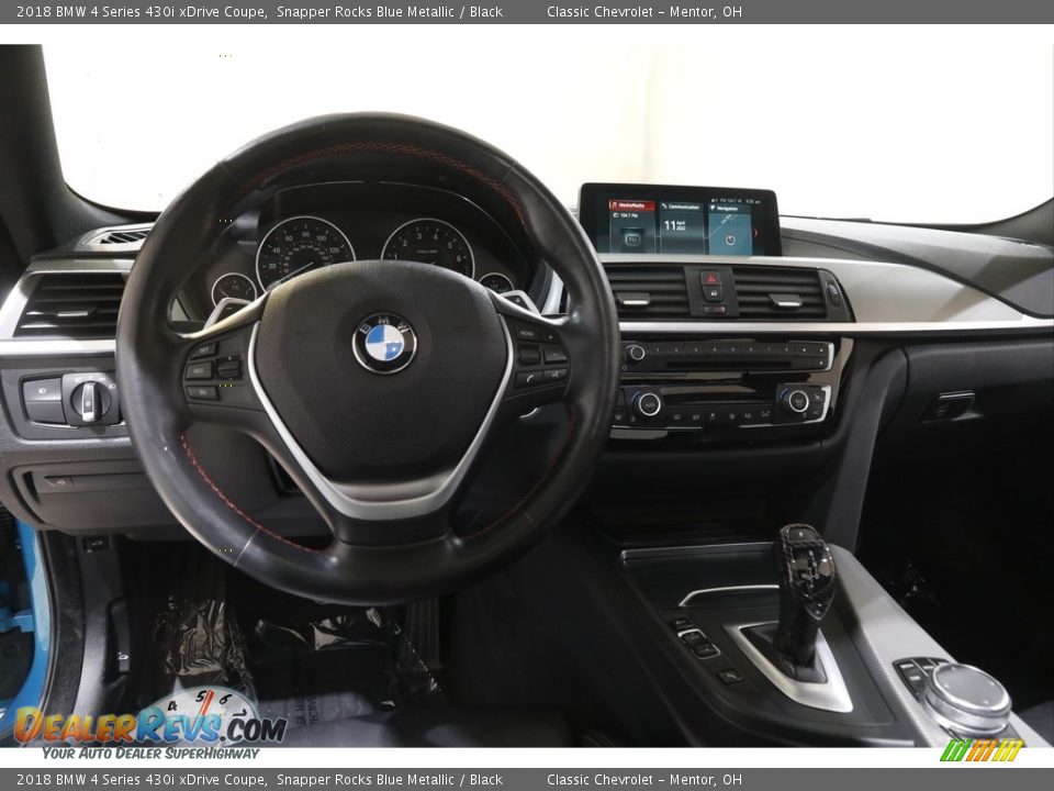2018 BMW 4 Series 430i xDrive Coupe Snapper Rocks Blue Metallic / Black Photo #6