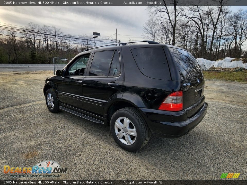 2005 Mercedes-Benz ML 500 4Matic Obsidian Black Metallic / Charcoal Photo #5