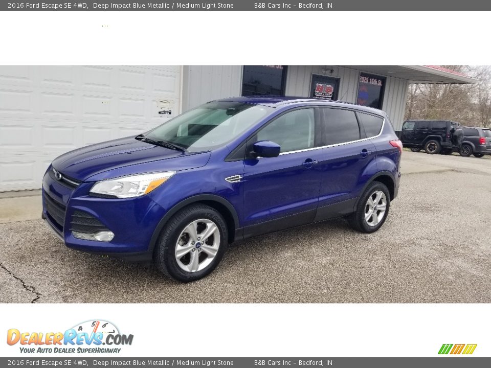 2016 Ford Escape SE 4WD Deep Impact Blue Metallic / Medium Light Stone Photo #1