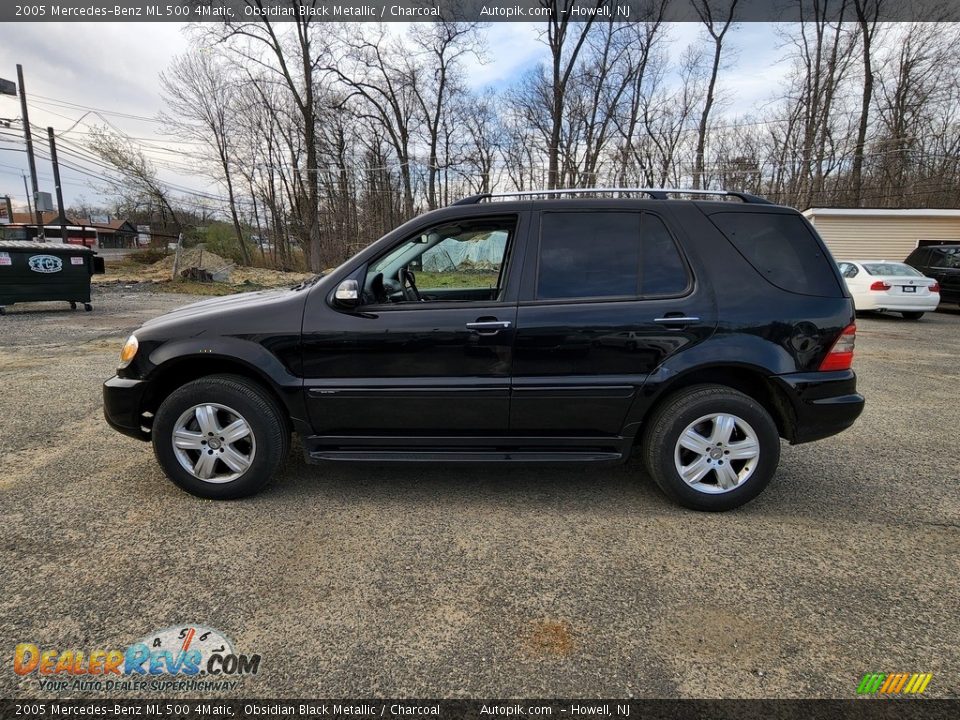 2005 Mercedes-Benz ML 500 4Matic Obsidian Black Metallic / Charcoal Photo #6