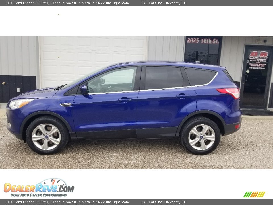 2016 Ford Escape SE 4WD Deep Impact Blue Metallic / Medium Light Stone Photo #2