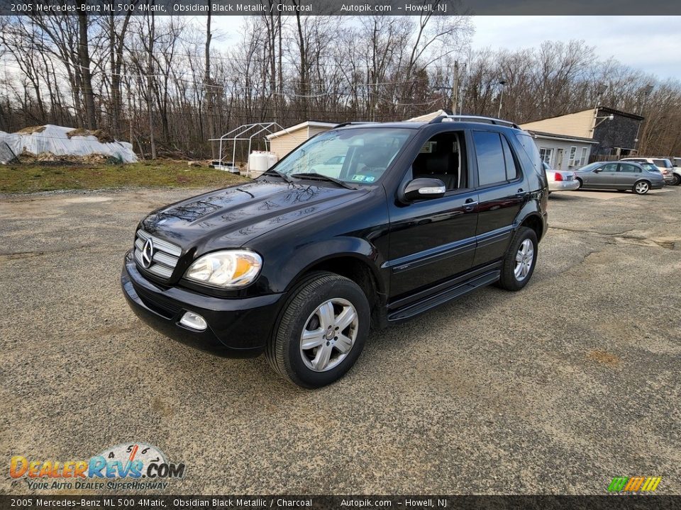 2005 Mercedes-Benz ML 500 4Matic Obsidian Black Metallic / Charcoal Photo #7