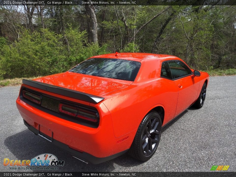 2021 Dodge Challenger SXT Go Mango / Black Photo #7