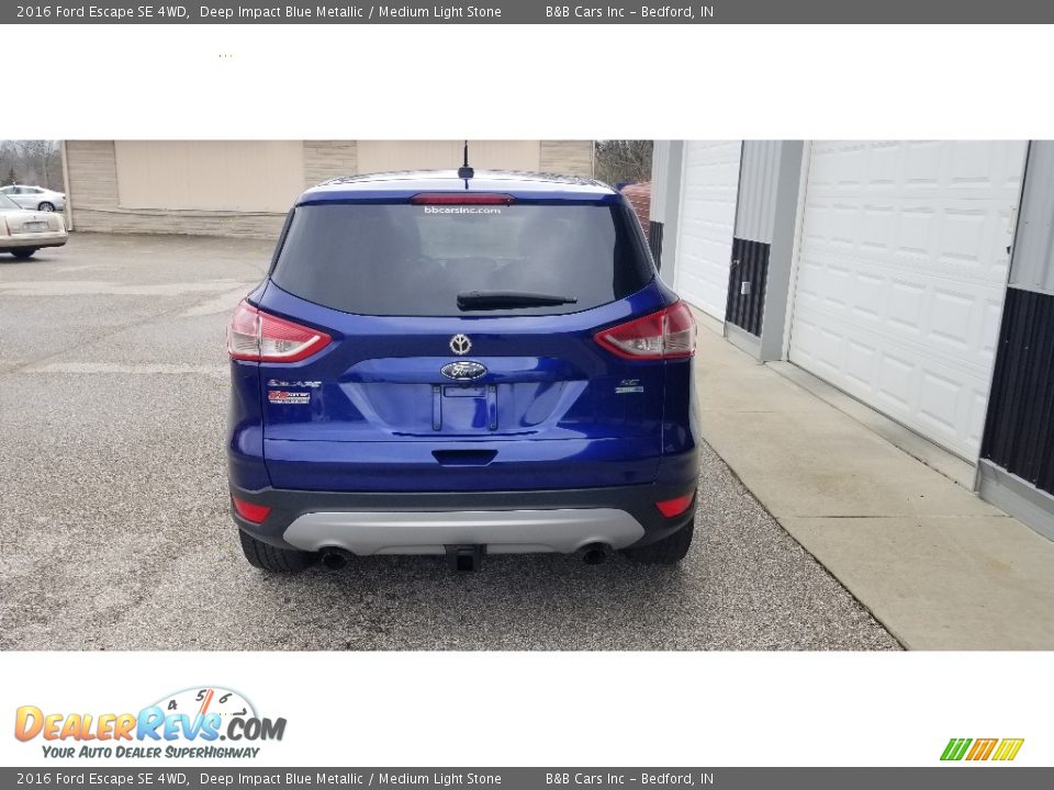 2016 Ford Escape SE 4WD Deep Impact Blue Metallic / Medium Light Stone Photo #4