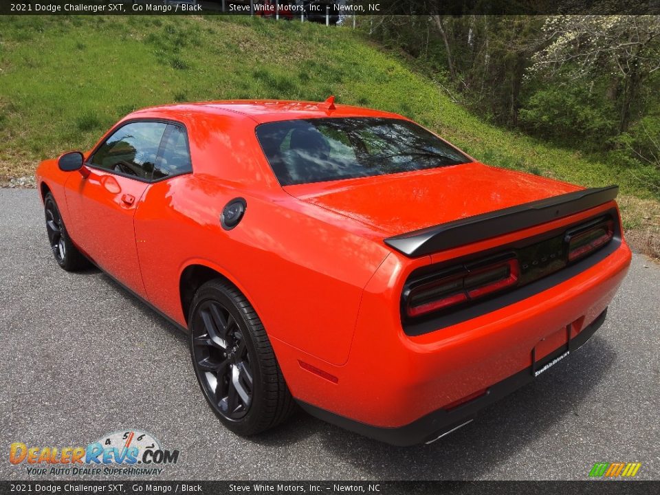 2021 Dodge Challenger SXT Go Mango / Black Photo #8