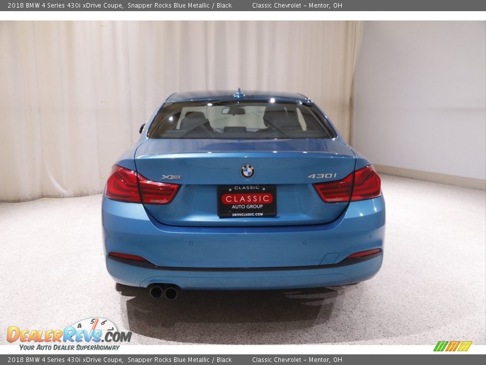 2018 BMW 4 Series 430i xDrive Coupe Snapper Rocks Blue Metallic / Black Photo #21