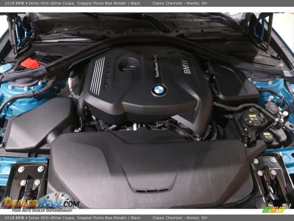 2018 BMW 4 Series 430i xDrive Coupe Snapper Rocks Blue Metallic / Black Photo #22