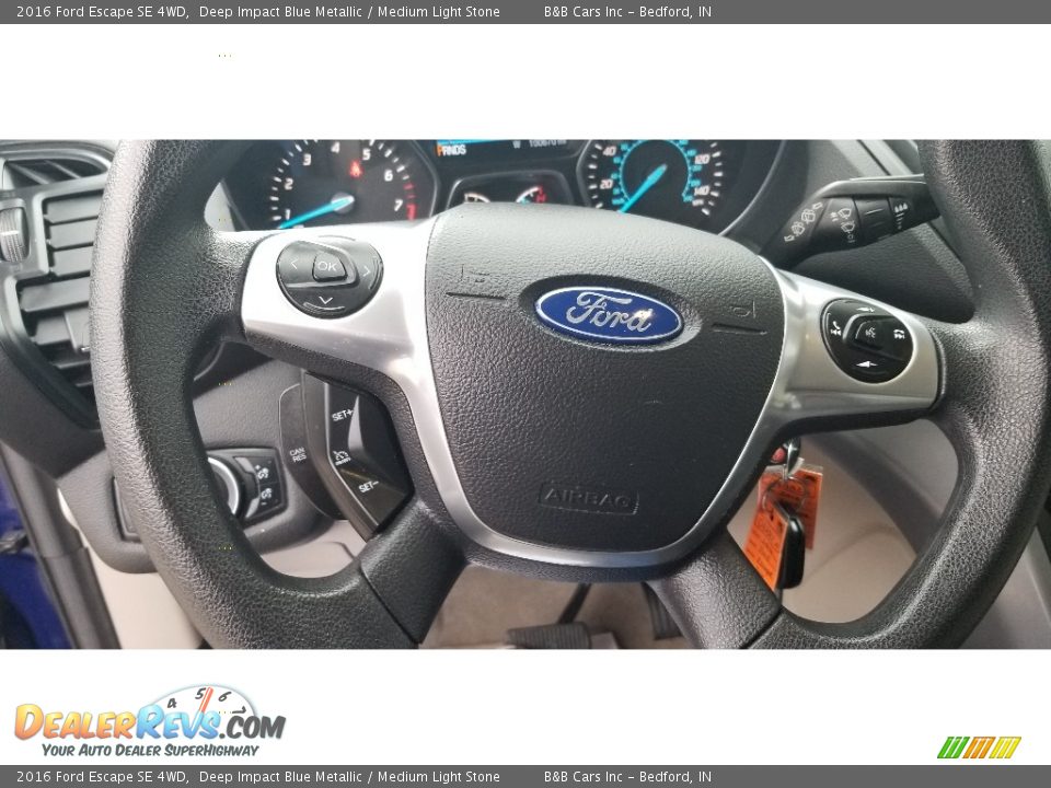 2016 Ford Escape SE 4WD Deep Impact Blue Metallic / Medium Light Stone Photo #14