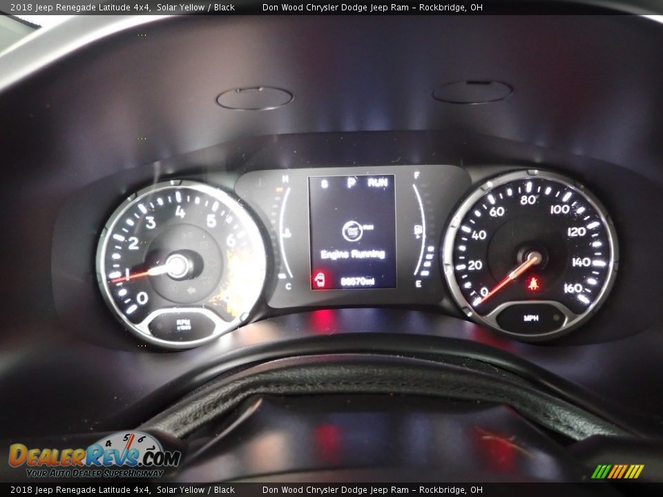 2018 Jeep Renegade Latitude 4x4 Solar Yellow / Black Photo #22