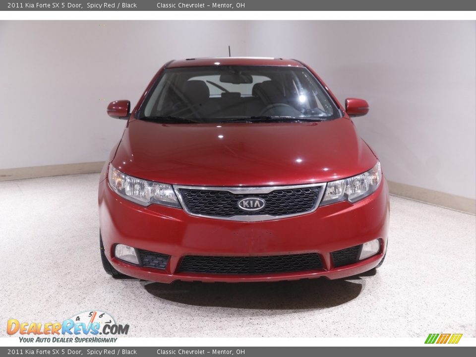 2011 Kia Forte SX 5 Door Spicy Red / Black Photo #2