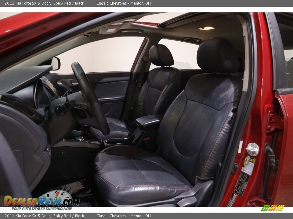 2011 Kia Forte SX 5 Door Spicy Red / Black Photo #5