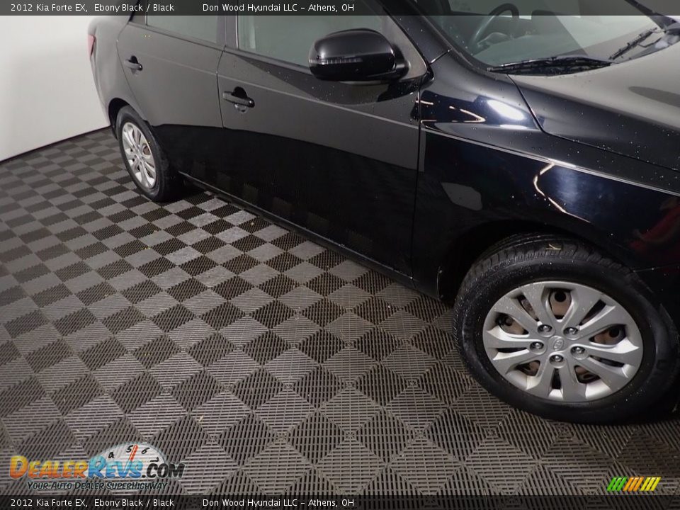 2012 Kia Forte EX Ebony Black / Black Photo #3