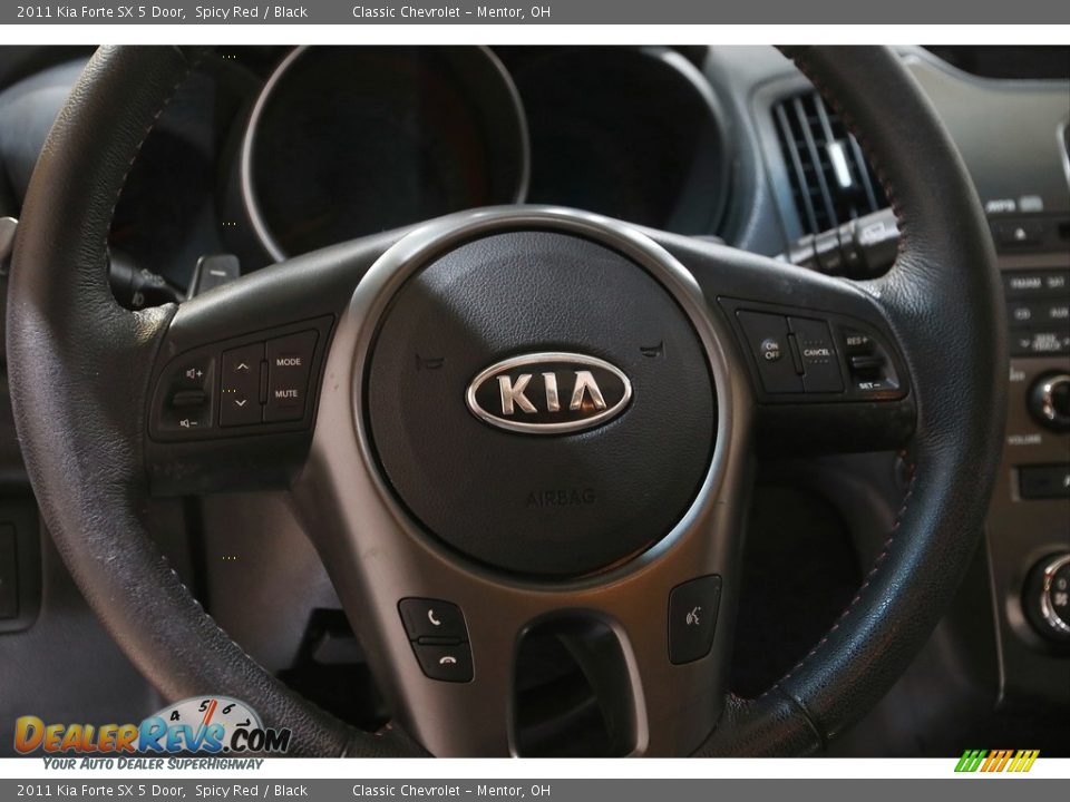 2011 Kia Forte SX 5 Door Spicy Red / Black Photo #7