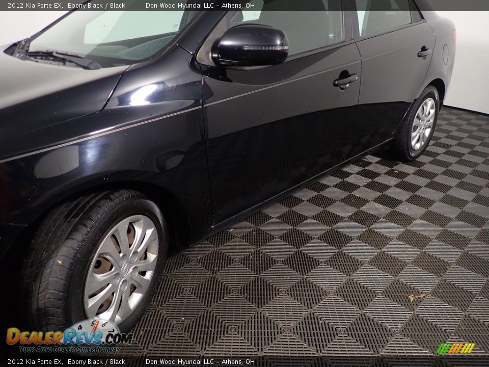 2012 Kia Forte EX Ebony Black / Black Photo #8