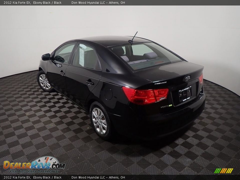 2012 Kia Forte EX Ebony Black / Black Photo #9