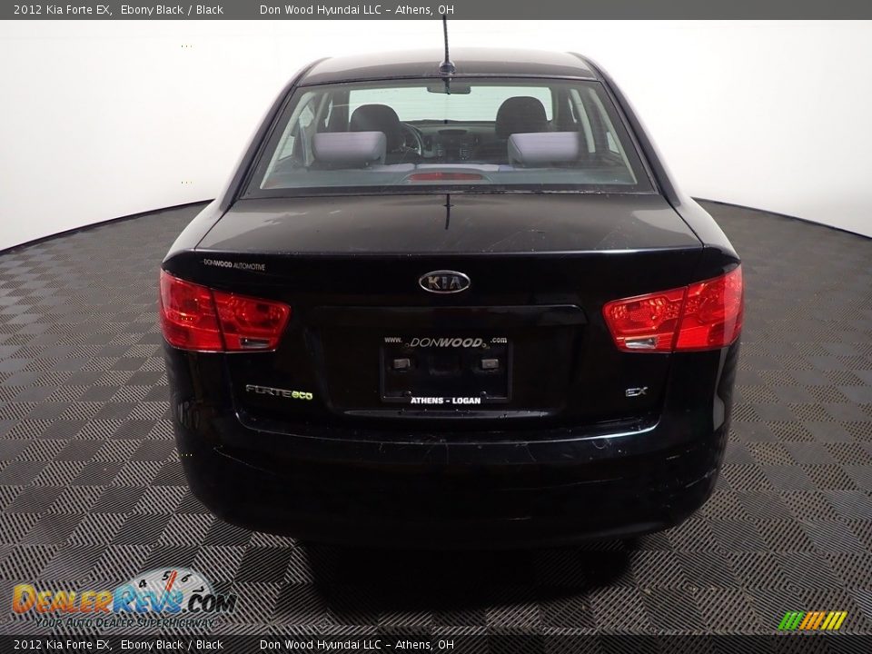 2012 Kia Forte EX Ebony Black / Black Photo #10