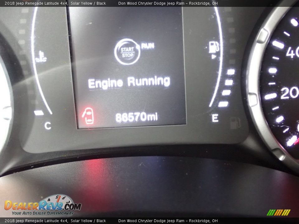 2018 Jeep Renegade Latitude 4x4 Solar Yellow / Black Photo #34