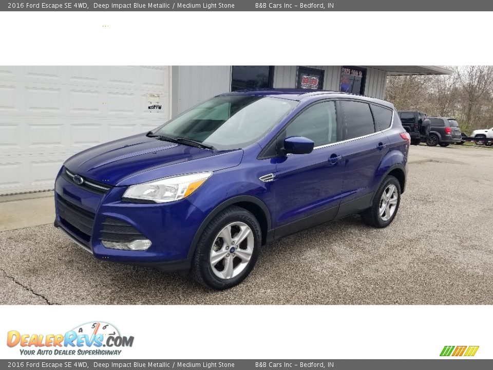 2016 Ford Escape SE 4WD Deep Impact Blue Metallic / Medium Light Stone Photo #25