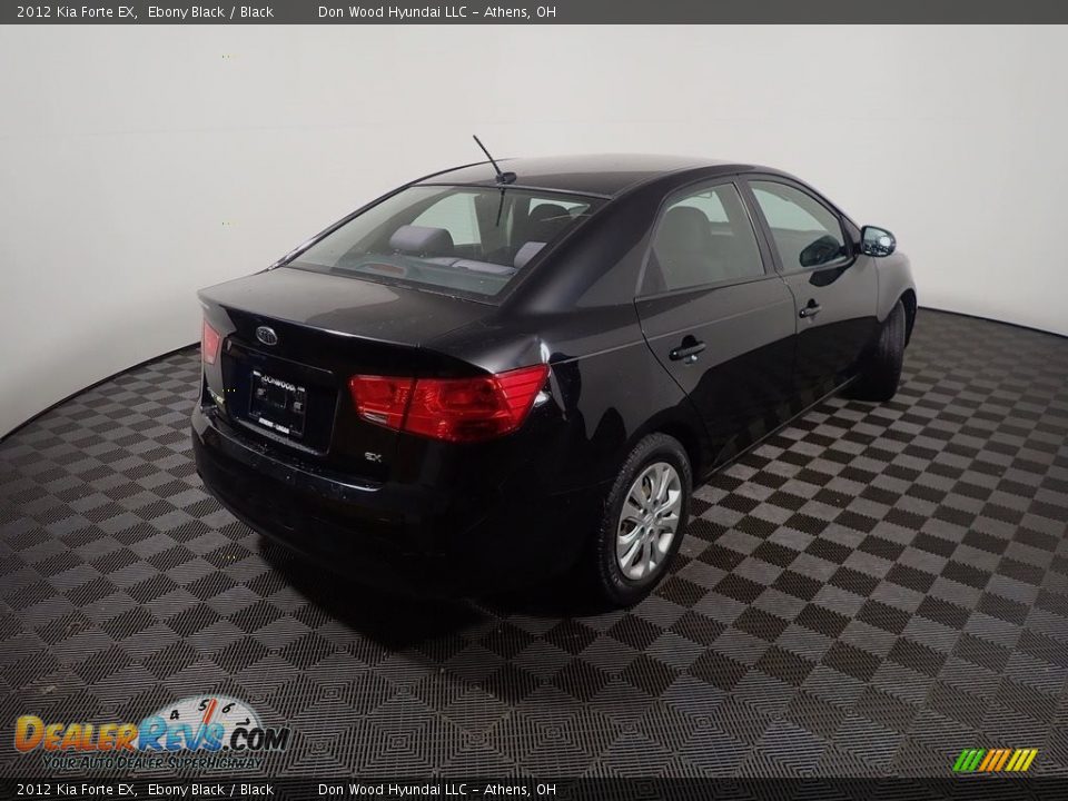 2012 Kia Forte EX Ebony Black / Black Photo #13