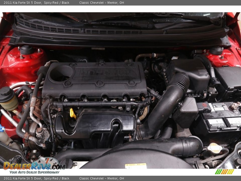 2011 Kia Forte SX 5 Door 2.4 Liter DOHC 16-Valve CVVT 4 Cylinder Engine Photo #17