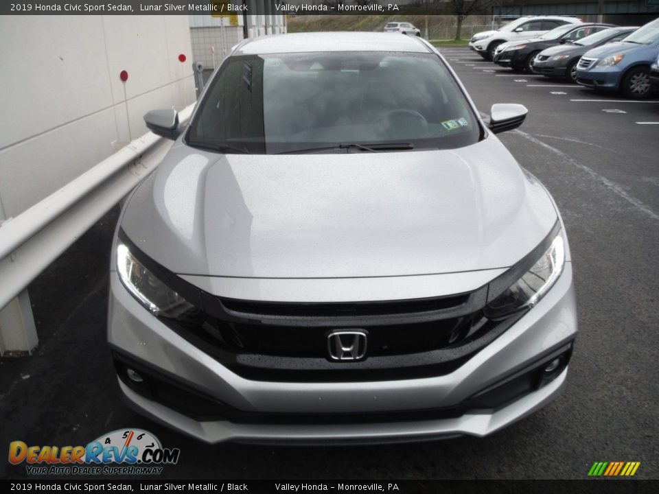 2019 Honda Civic Sport Sedan Lunar Silver Metallic / Black Photo #4