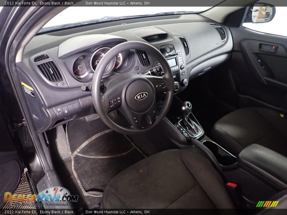 2012 Kia Forte EX Ebony Black / Black Photo #16