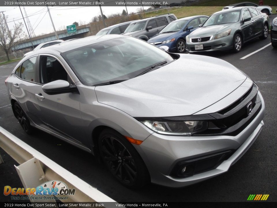 2019 Honda Civic Sport Sedan Lunar Silver Metallic / Black Photo #5