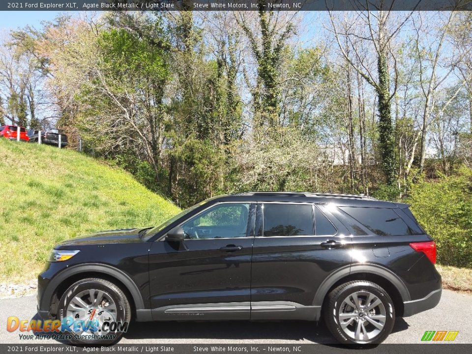 Agate Black Metallic 2021 Ford Explorer XLT Photo #1