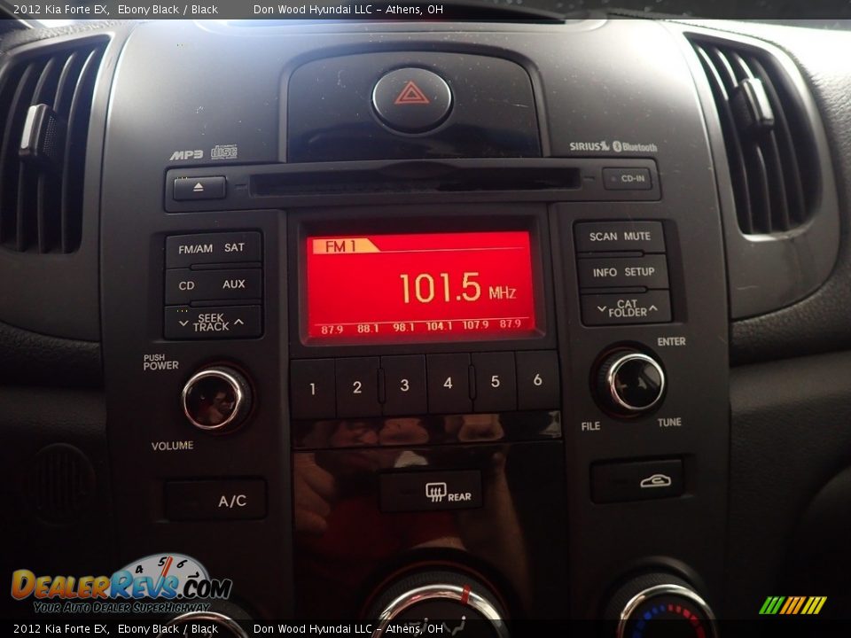 2012 Kia Forte EX Ebony Black / Black Photo #17