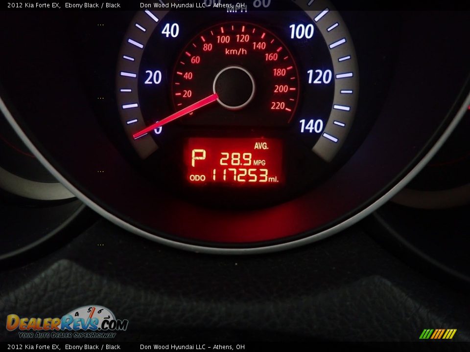 2012 Kia Forte EX Ebony Black / Black Photo #18