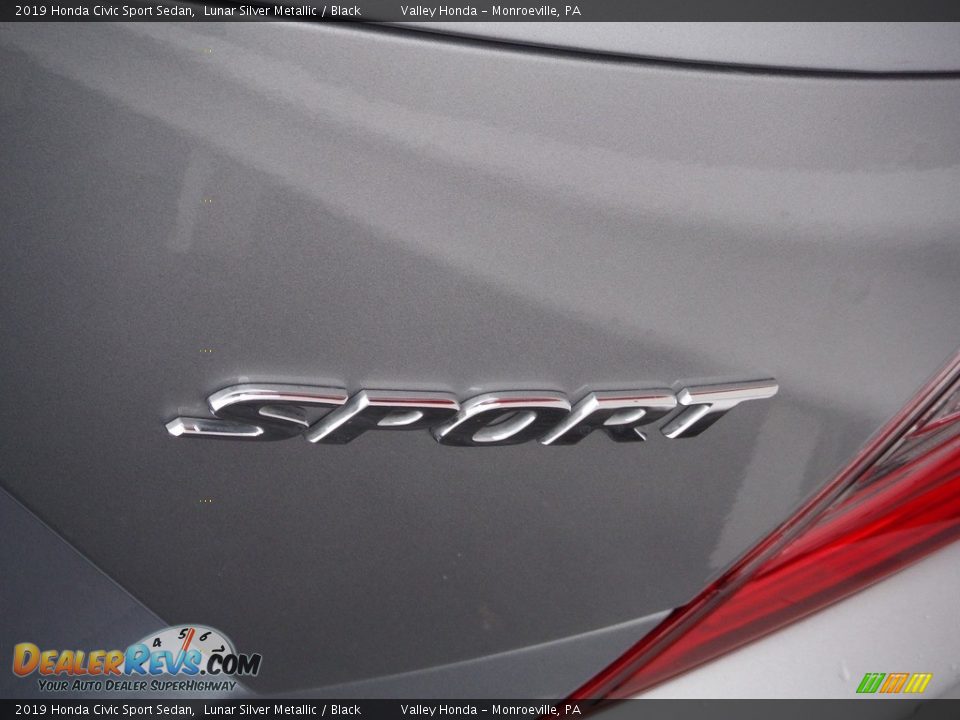 2019 Honda Civic Sport Sedan Lunar Silver Metallic / Black Photo #8