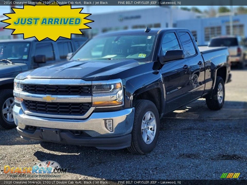 2016 Chevrolet Silverado 1500 LT Double Cab 4x4 Black / Jet Black Photo #1