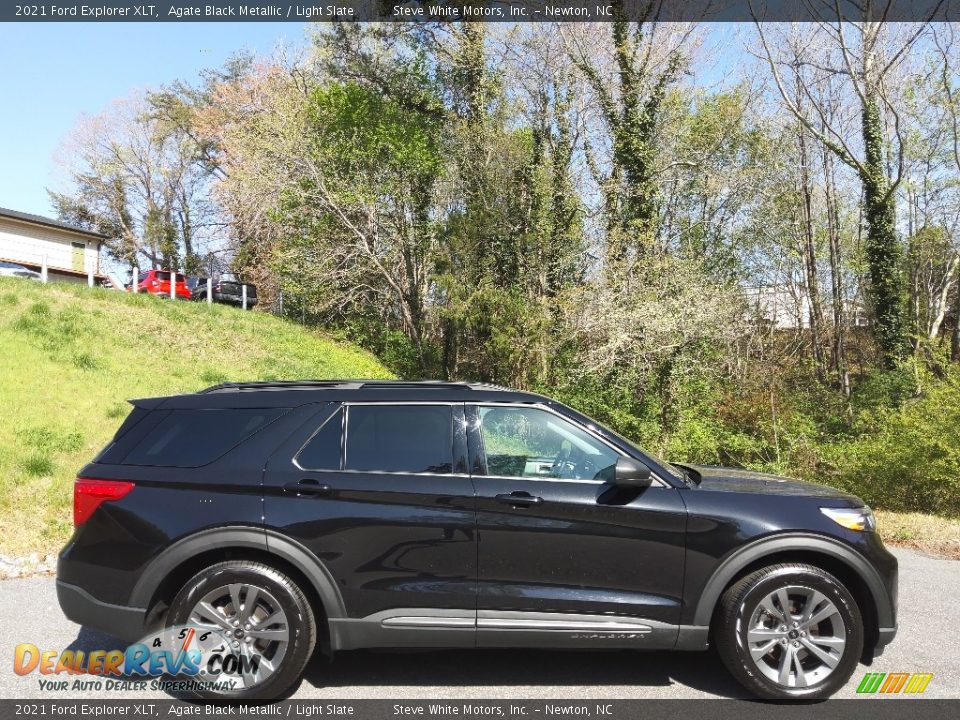 Agate Black Metallic 2021 Ford Explorer XLT Photo #6