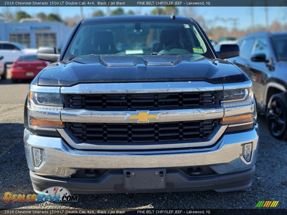 2016 Chevrolet Silverado 1500 LT Double Cab 4x4 Black / Jet Black Photo #2