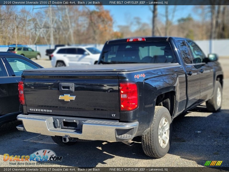 2016 Chevrolet Silverado 1500 LT Double Cab 4x4 Black / Jet Black Photo #3