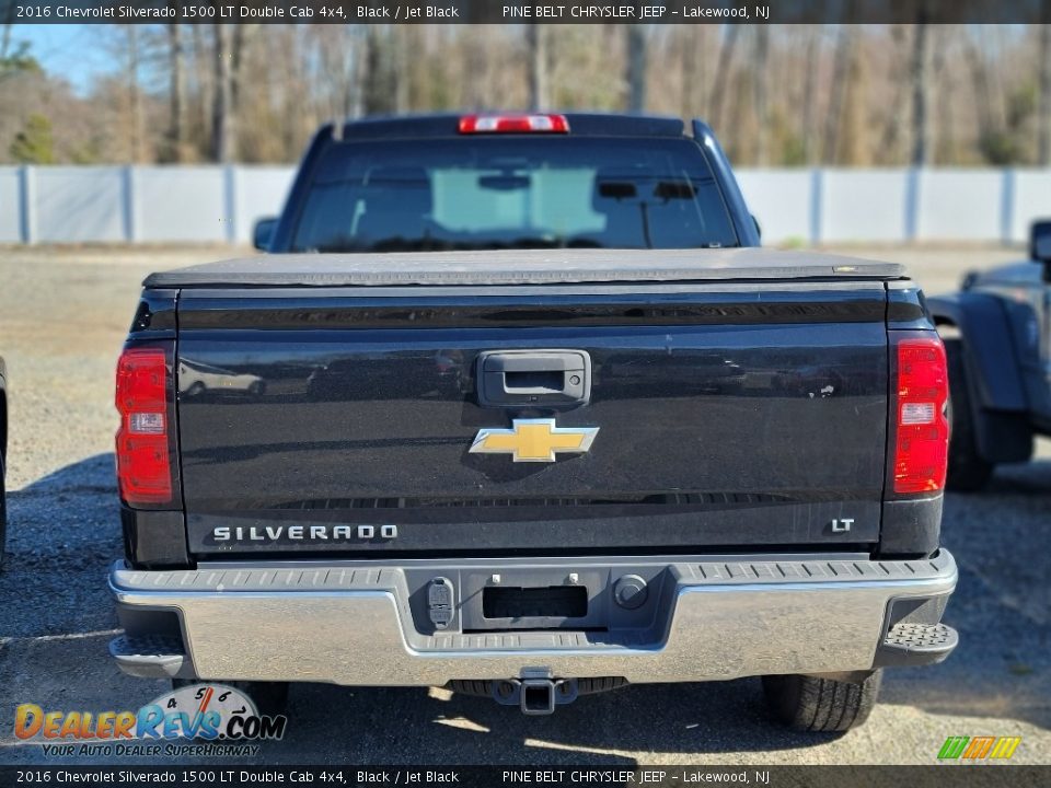 2016 Chevrolet Silverado 1500 LT Double Cab 4x4 Black / Jet Black Photo #4