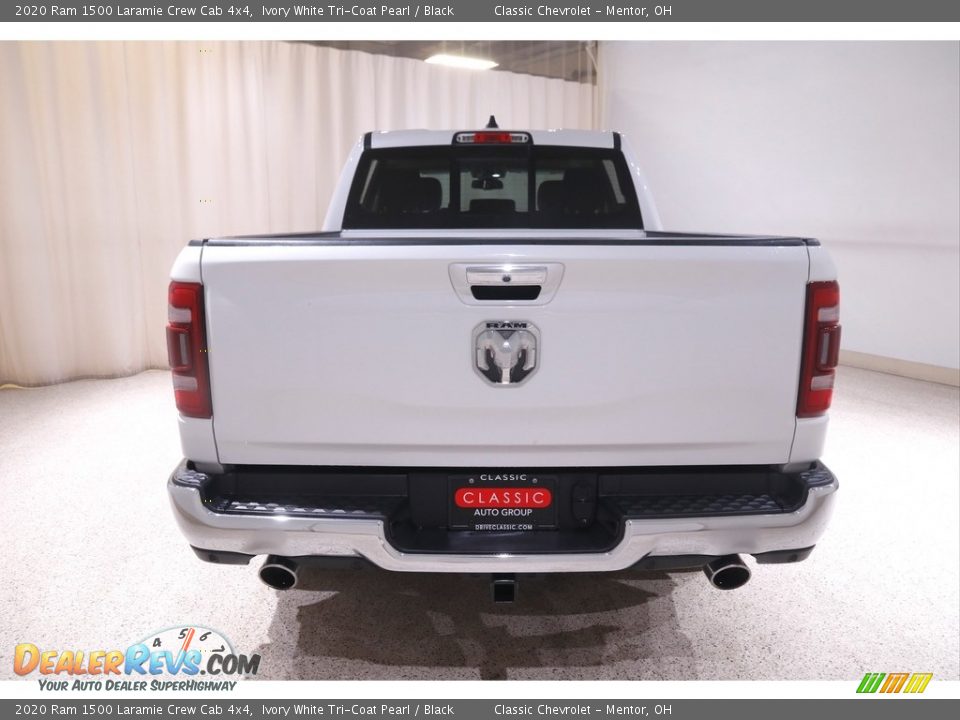 2020 Ram 1500 Laramie Crew Cab 4x4 Ivory White Tri-Coat Pearl / Black Photo #20