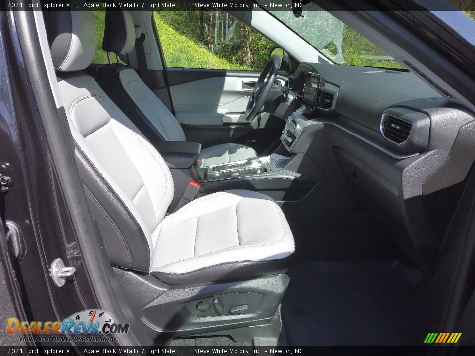 Light Slate Interior - 2021 Ford Explorer XLT Photo #19