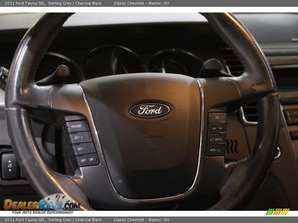 2011 Ford Taurus SEL Sterling Grey / Charcoal Black Photo #7