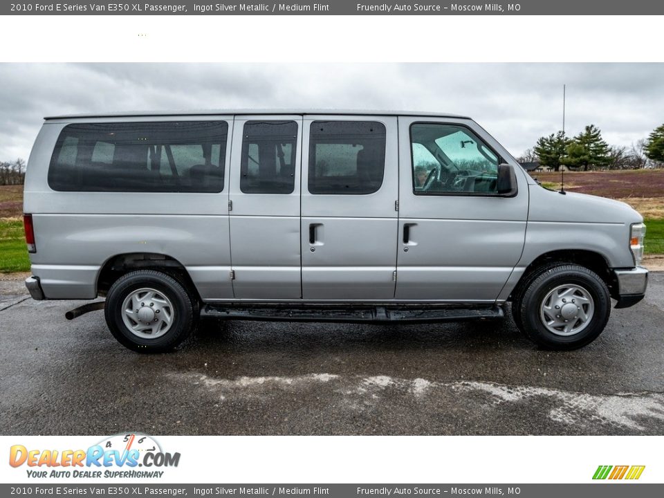 2010 Ford E Series Van E350 XL Passenger Ingot Silver Metallic / Medium Flint Photo #3