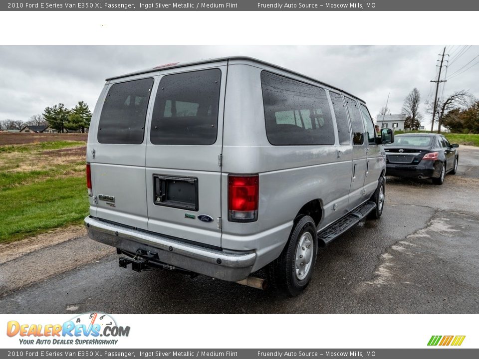 2010 Ford E Series Van E350 XL Passenger Ingot Silver Metallic / Medium Flint Photo #4